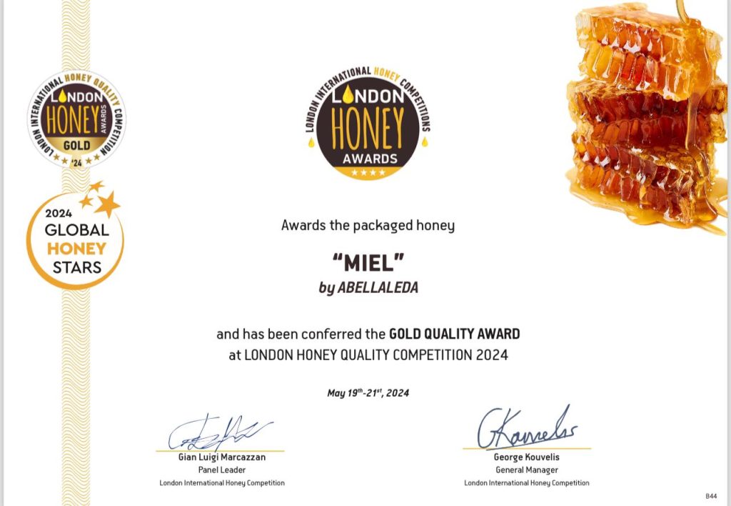 Titulo medalla de oro en los London Awards 2024